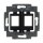Busch-Jaeger 1814 Tragring mit schwarzem Sockel (Thermoplast) Schwarz 2CKA001753A8063