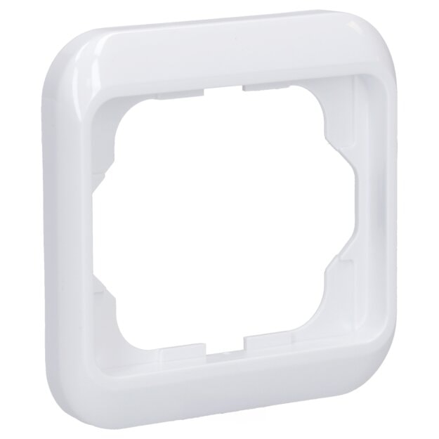 Busch-Jaeger 1721-24G Abdeckrahmen 1-fach Rahmen (Thermoplast) Studioweiß Hochglanz alpha 2CKA001754A2692