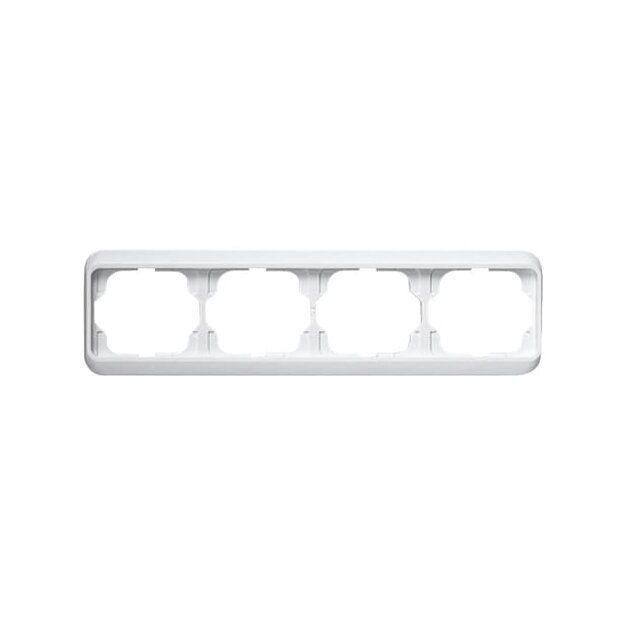 Busch-Jaeger 1724-24G Abdeckrahmen 4-fach Rahmen (Thermoplast) Studioweiß Hochglanz alpha 2CKA001754A2908