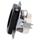 Busch-Jaeger 20 EUCKS-215 SCHUKO® Steckdosen-Einsatz mit erh. Berührungsschutz (Thermoplast) Schwarz Reflex SI 2CKA002013A4706