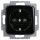 Busch-Jaeger 20 EUCKS-215 SCHUKO® Steckdosen-Einsatz mit erh. Berührungsschutz (Thermoplast) Schwarz Reflex SI 2CKA002013A4706