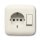 Busch-Jaeger 4310/6 EUJ-212 Kombination SCHUKO® Steckdose mit Wippschalter (Duroplast) Weiß Busch-Duro 2000® SI 2CKA001611A0102