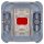 Busch-Jaeger 2509-214 Wippe mit roter Kalotte (Thermoplast) Alpinweiß Reflex SI 2CKA001731A0900