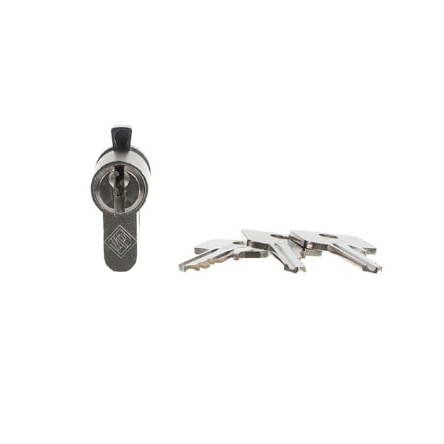 Busch-Jaeger 0520 PZ-VS DIN-Profilhalbzylinder verschieden schließend, mit 3 Schlüsseln (Metall) Glänzend 2CKA000470A0013
