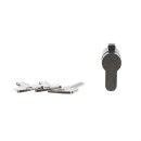 Busch-Jaeger 0520 PZ-VS DIN-Profilhalbzylinder verschieden schließend, mit 3 Schlüsseln (Metall) Glänzend 2CKA000470A0013