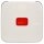 Busch-Jaeger 2509-212 Wippe mit roter Kalotte (Duroplast) Weiß Busch-Duro 2000® SI 2CKA001731A0256