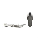 Busch-Jaeger 0521 PZ-GS DIN-Profilhalbzylinder gleichschließend, mit 3 Schlüsseln (Metall) Glänzend 2CKA000470A0021
