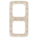 Busch-Jaeger 2512-212 Abdeckrahmen 2-fach Rahmen (Thermoplast) Weiß Busch-Duro 2000® SI 2CKA001725A0555