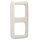 Busch-Jaeger 2512-212 Abdeckrahmen 2-fach Rahmen (Thermoplast) Weiß Busch-Duro 2000® SI 2CKA001725A0555