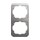 Busch-Jaeger 1732-20 Abdeckrahmen 2-fach Rahmen (Echtmetalloberfläche) Platin alpha 2CKA001754A1660