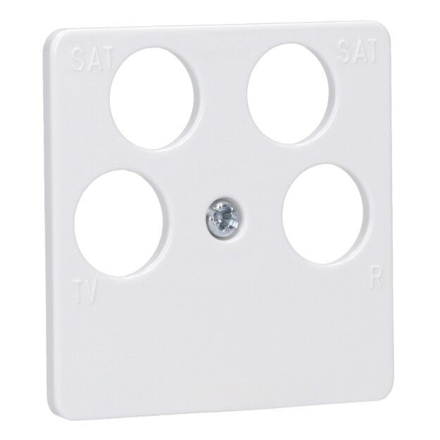 Busch-Jaeger 1743/10-04-214 Zentralscheibe 50 x 50 mm (Thermoplast) Alpinweiß Reflex SI 2CKA001753A8659