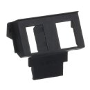 Busch-Jaeger 1875 EB Sockel 2 x 8-polige Modular Jack Kat.5E und Kat. 6 geschirmt/ungeschirmt (Thermoplast) Anthrazit 2CKA001764A0315