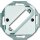 Busch-Jaeger 2549-214 Zentralscheibe mit Tragring (Thermoplast) Alpinweiß Reflex SI 2CKA001724A0962