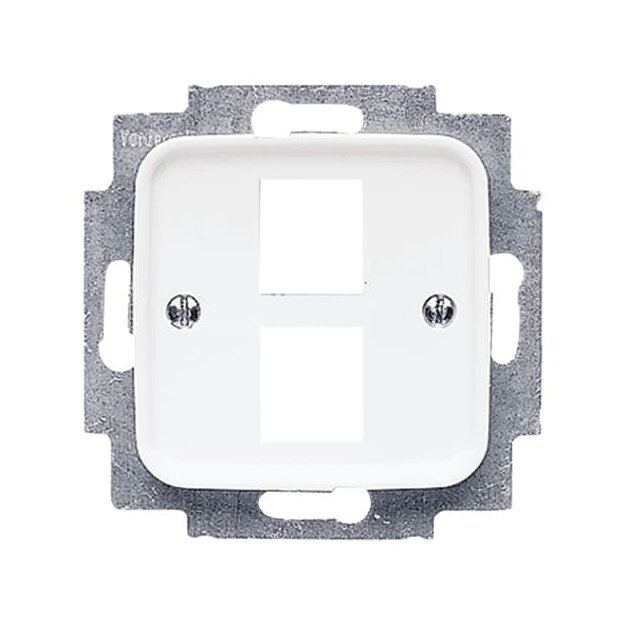 Busch-Jaeger 2561-02-214 Zentralscheibe mit Tragring (Thermoplast) Alpinweiß Reflex SI 2CKA001753A3965