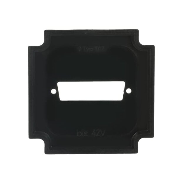 Busch-Jaeger 1712 Sockel für 25-polige D-Subminiatur-Steckverbinder (Thermoplast) Anthrazit 2CKA001764A0240