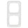 Busch-Jaeger 2512-214 Abdeckrahmen 2-fach Rahmen (Thermoplast) Alpinweiß Reflex SI 2CKA001725A0936