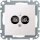 Merten 298219 Potentialausgleich-Steckdosen-Einsatz Polarweiß System M