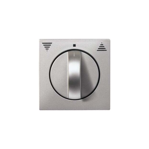 Merten 569860 Zentralplatte für Rollladen-Tast-Rastschalter-Einsatz Aluminium System M