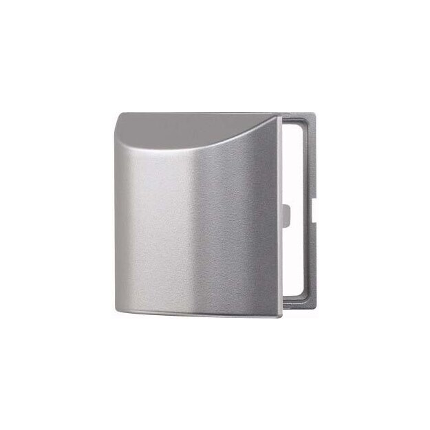 Merten 518260 Zwischenring mit Klappdeckel für Kombieinsätze nach DIN 49075 Aluminium System M