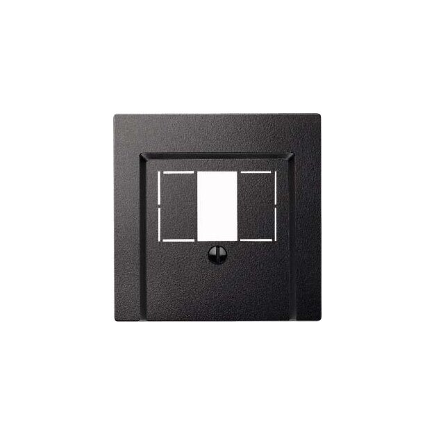 Merten 297914 Zentralplatte für TAE/Audio/USB Anthrazit System M
