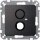 Merten 468514 Zentralplatte für BNC/TNC-Buchse Anthrazit System M
