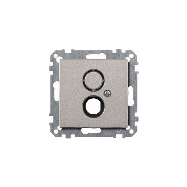 Merten 468560 Zentralplatte für BNC/TNC-Buchse Aluminium System M
