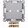 Merten 469360 Zentralplatte mit High-End Lautsprecher-Steckverbinder Aluminium System M