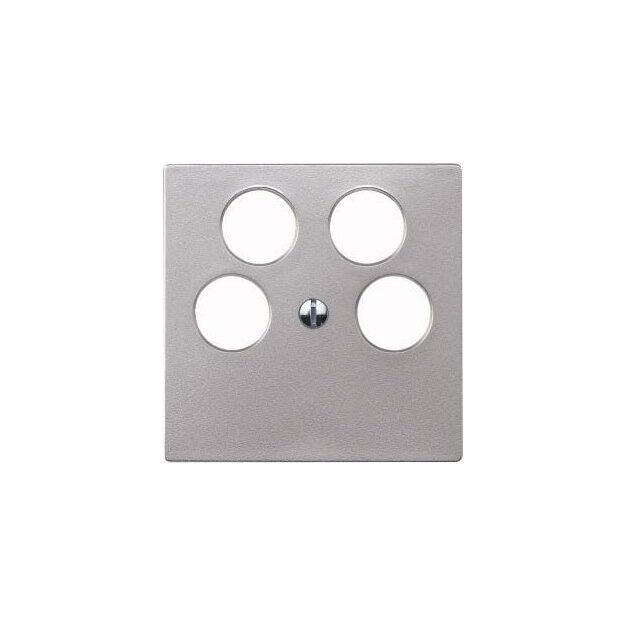 Merten 295360 Zentralplatte für Ankaro 4fach-Antennensteckdosen Aluminium System M