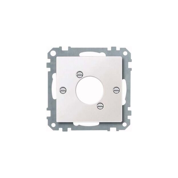 Merten 468919 Zentralplatte für Audio-Steckverbinder XLR Polarweiß System M