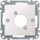 Merten 468919 Zentralplatte für Audio-Steckverbinder XLR Polarweiß System M