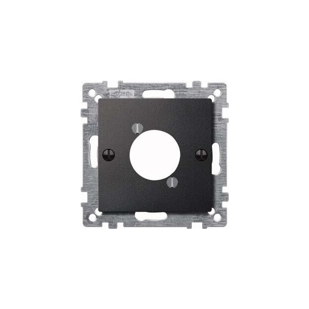 Merten 468914 Zentralplatte für Audio-Steckverbinder XLR Anthrazit System M