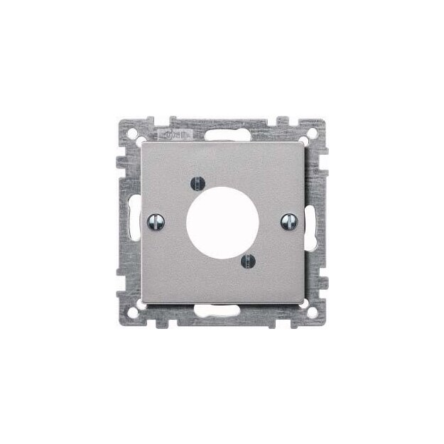 Merten 468960 Zentralplatte für Audio-Steckverbinder XLR Aluminium System M