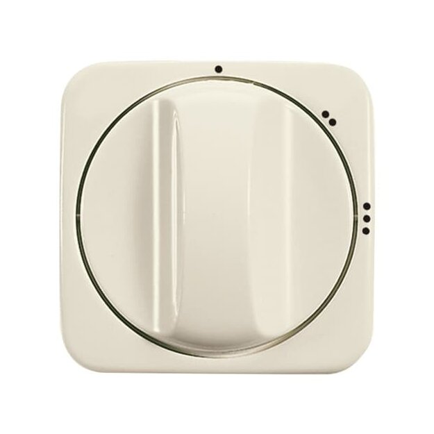 Busch-Jaeger 2542 DR/02-212 Zentralscheibe mit Drehgriff, mit Aufdruck (Duroplast) Weiß Busch-Duro 2000® SI 2CKA001710A3419