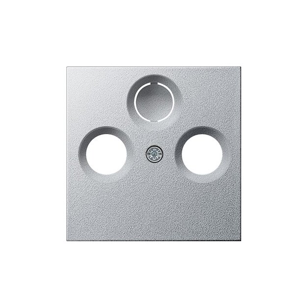 Gira 086926 Abdeckung Koaxial-Antennensteckdose System 55 Farbe Alu
