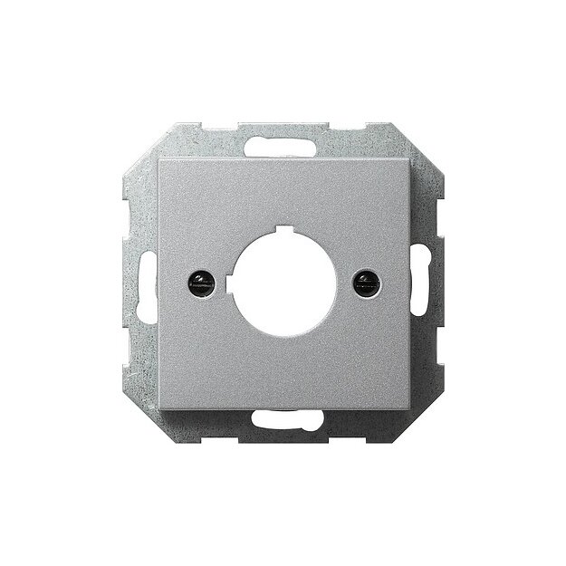 Gira 027226 Abdeckung Tragring Geräte Ø 22,5 mm System 55 Farbe Alu