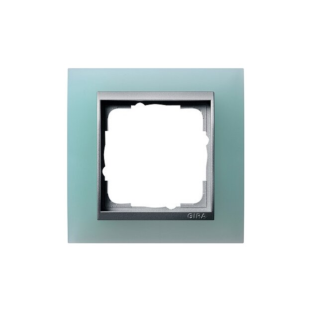 Gira 021151 Abdeckrahmen 1-fach Zwischenrahmen Farbe Alu Gira Event Opak Mint