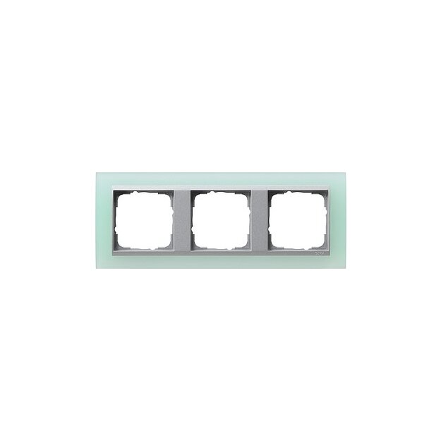 Gira 021351 Abdeckrahmen 3-fach Zwischenrahmen Farbe Alu Gira Event Opak Mint
