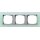 Gira 021351 Abdeckrahmen 3-fach Zwischenrahmen Farbe Alu Gira Event Opak Mint