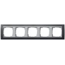 Gira 021581 Abdeckrahmen 5-fach Zwischenrahmen Farbe Alu...