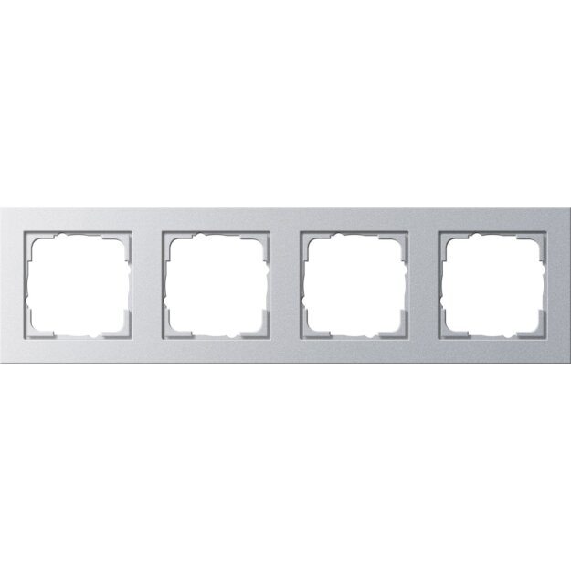 Gira 021425 Abdeckrahmen 4-fach Gira E2 Farbe Alu