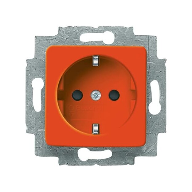 Busch-Jaeger 20 EUCQ-14-212 SCHUKO® Steckdosen-Einsatz (Thermoplast) Orange Busch-Duro 2000® SI 2CKA002011A2878