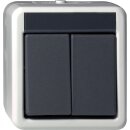Gira 015530 Wipptaster Serientaster WG AP Grau