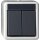 Gira 015530 Wipptaster Serientaster WG AP Grau