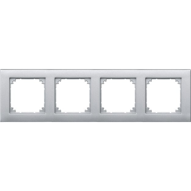 Merten 486460 M-PLAN-Rahmen 4-fach Aluminium