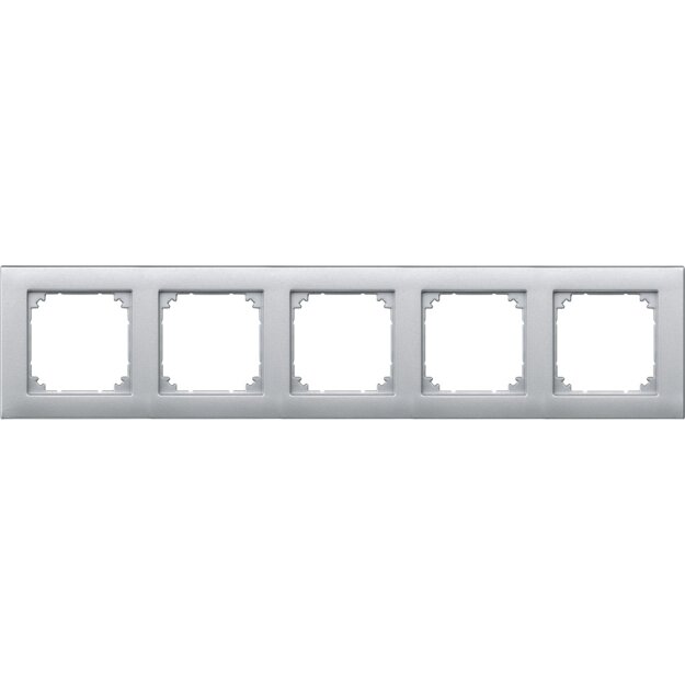 Merten 486560 M-PLAN-Rahmen 5-fach Aluminium