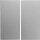 Berker 16231404 Wippe 2-fach S.1/B.3/B.7 Alu matt
