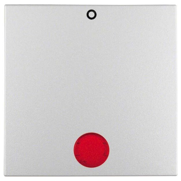 Berker 16241404 Wippe mit Roter Linse und Aufdruck 0 S.1/B.3/B.7 Alu matt