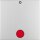 Berker 16241404 Wippe mit Roter Linse und Aufdruck 0 S.1/B.3/B.7 Alu matt