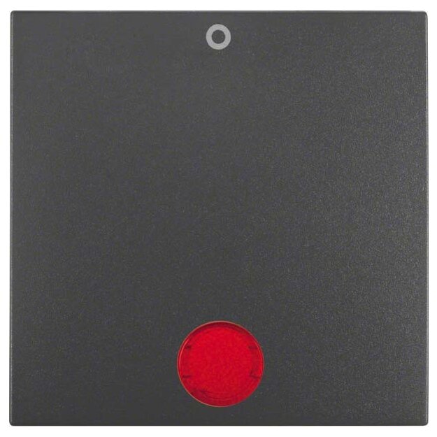 Berker 16241606 Wippe mit Roter Linse und Aufdruck 0 S.1/B.3/B.7 Anthrazit matt