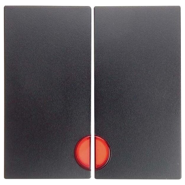 Berker 16271606 Wippe 2-fach mit Roter Linse S.1/B.3/B.7 Anthrazit matt